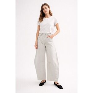 CITIZENS‎ OF HUMANITY Horseshoe Jeans Gray Light Wash Distressed 28 Wide Leg